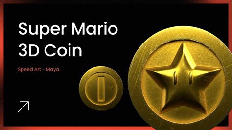 Creating A Super Mario Coin In 3D Modelling Maya Tutorial Speed Art