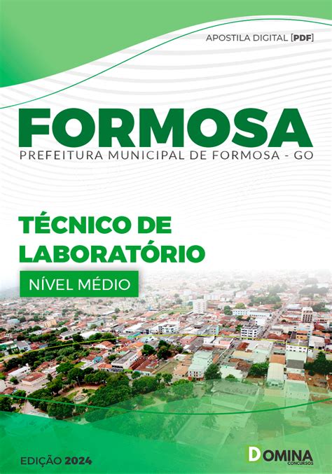 Apostila Pref Formosa GO 2024 Técnico de Laboratório