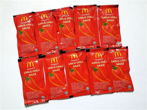 Mcdonald Garlic Chilli Sauce Food Drinks Spice Seasoning On Carousell