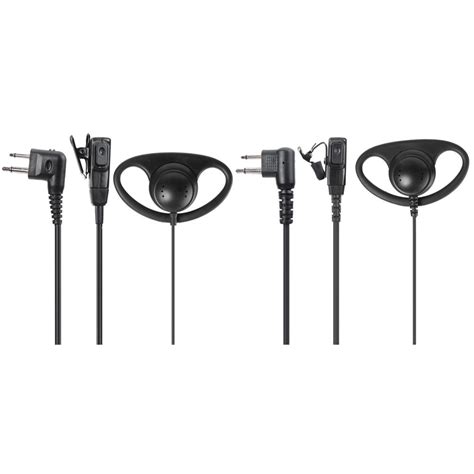 Pin D Shape Earpiece Headset W Ptt Mic For Motorola Gp Walkie