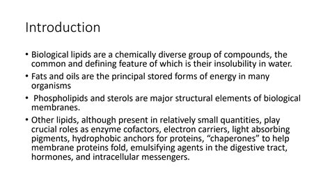 Solution Lipid Introduction Studypool