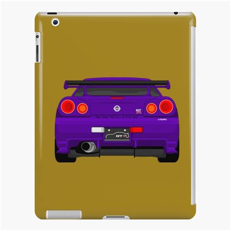 Nissan Skyline Gtr R34 Purble Back Side IPad Case Skin For Sale By