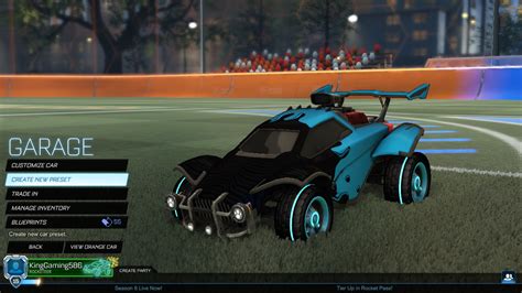 My new blue car preset :) : r/RocketLeague