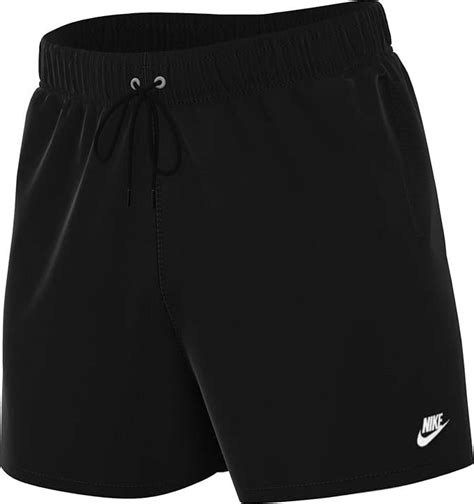 Nike Club Mens Woven Flow Shorts Black White • Pris