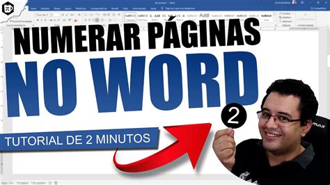 WORD Normas da ABNT Como numerar páginas no Word YouTube