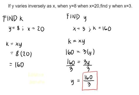 If Y Varies Inversely As X When Y When X Find Y When X Brainly Ph