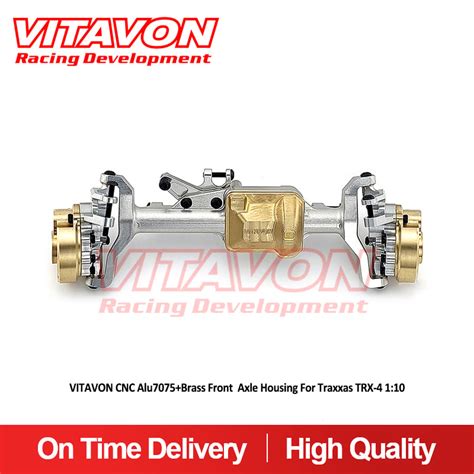 Vitavonvitavon Front Axle Housing Cnc Alu7075brass For Traxxas Trx 4 Trx 6 110 Vitavon