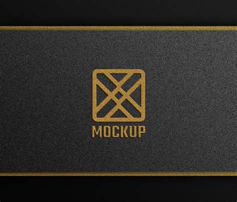 Premium PSD | Psd golden logo mockup