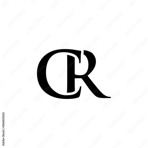 Initial Cr Alphabet Logo Design Template Vector Stock Vector Adobe Stock