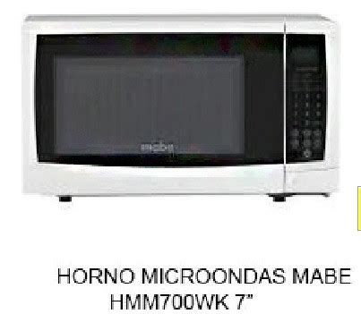 HORNO MICROONDAS MABE HMM700WK 7 BLANCO Mueblería Lezama onl