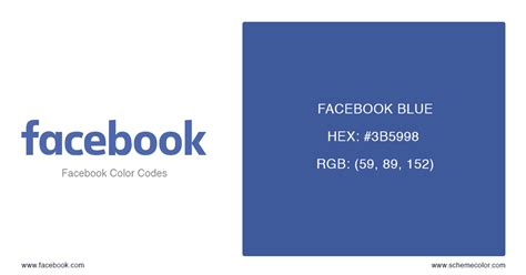 Facebook Logo Color Hex Code - IMAGESEE