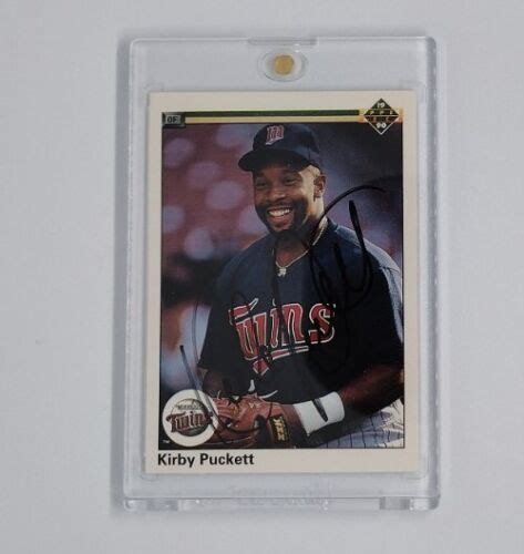 Upper Deck Kirby Puckett Hof Minnesota Twins Autographed Coa