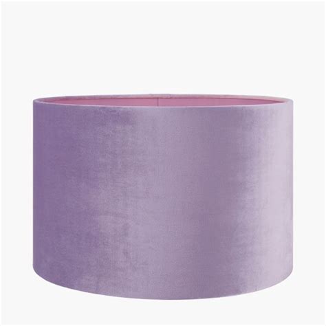 Rene Cm Lilac Velvet Cylinder Shade Zurleys