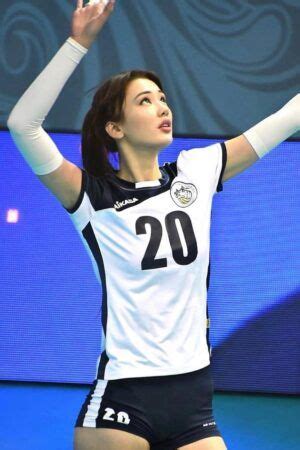 Kazakhstani Volleyball Babe Sabina Altynbekova Femi Sports Uniformes De V Lei Voleibol