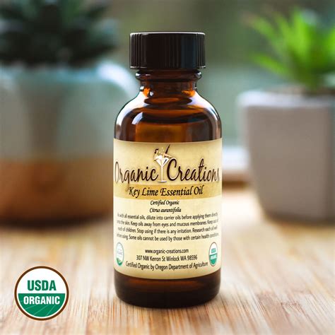 Key Lime Essential Oil Certified Organic