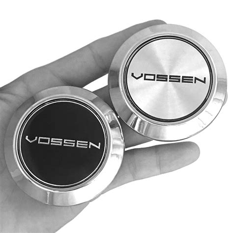 CarDIY 4PCS 60mm Vossen Center Cap Vossen Logo Emblem Sticker Wheel