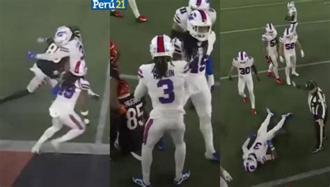 Damar Hamlin jugador de los Bills sufrió un paro cardiaco en medio de