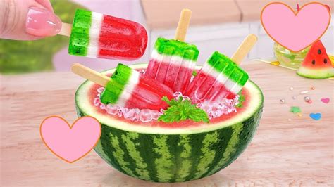 Watermelon Jelly🍉satisfying Miniature Watermelon Jelly Ideas Decorating Recipe🍉 Youtube