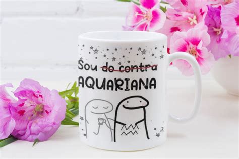 Caneca Flork Sincero Signos Aquariana Elo Produtos Especiais