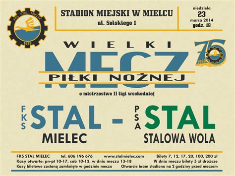 21 Kolejka Stal Stalowa Wola W Mielcu FKS Stal Mielec SA