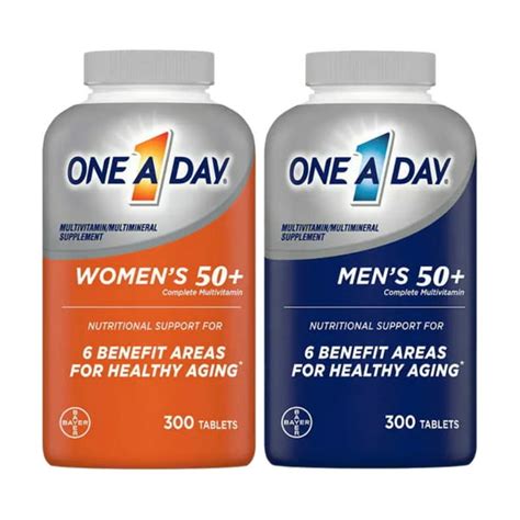 One A Day Mens 50 And Womens 50 Complete Multivitamins For Healthy