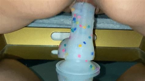 Riding My Confetti Dildo Vchocolate Clips Sale