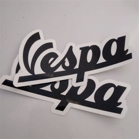 Vespa Logo Vinyl Decal Sticker Waterproof Shopee Malaysia