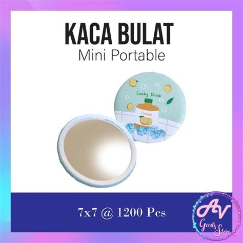 Jual Cermin Bulat Kecil 7cm Kaca Mini Cermin Saku Karakter Fancy