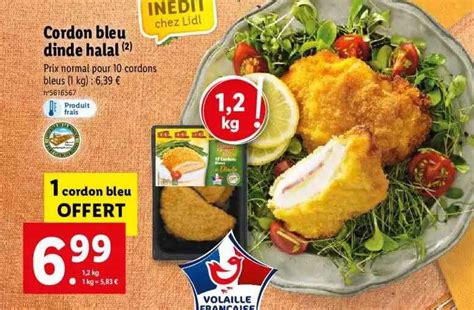 Promo Cordon Bleu Dinde Halal Chez Lidl Icatalogue Fr