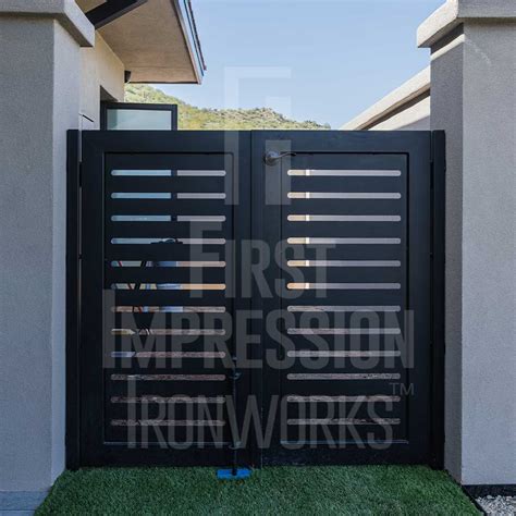 Custom Hd Modern Iron Gate First Impression Ironworks