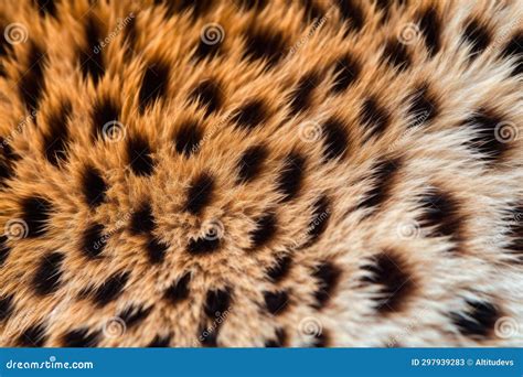 Cheetah Paws Extreme Closeup For Detailed Fur Texture Stock Image