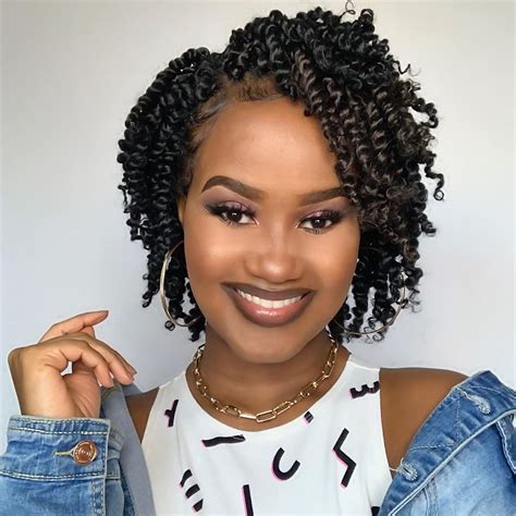 Buy The Bohobabe Pre Twisted Passion Twist Crochet Hair Inch Short