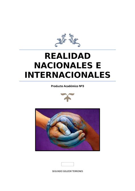 Realidad Nacional E Internacional N 3 Entrega REALIDAD NACIONALES E