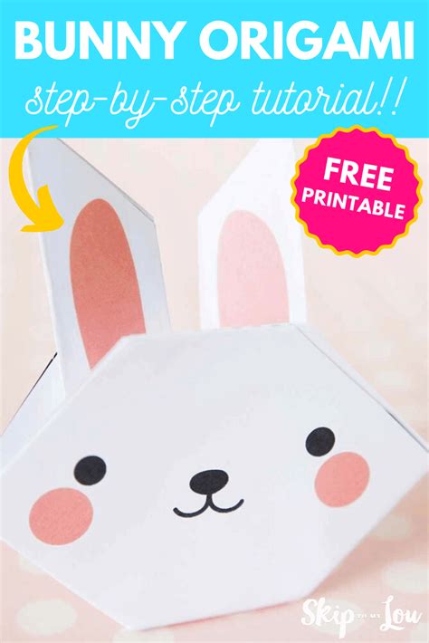 Bunny Origami | Skip To My Lou | Bunny origami, Origami, Cute origami