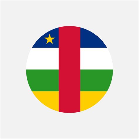 Country Central African Republic. Central African Republic flag. Vector