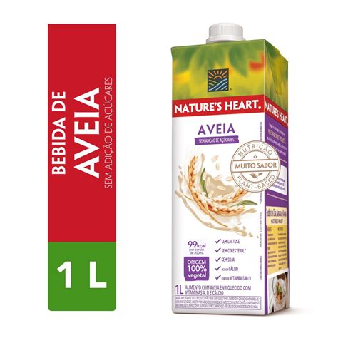 Bebida Vegetal Natures Heart Aveia 1l Pão De Açúcar