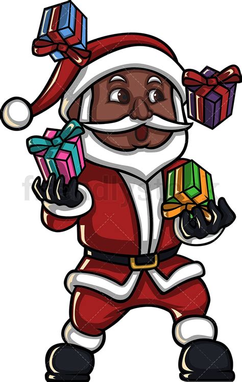 Black Santa Png Transparent : Santa claus black and white png. - Kopler ...