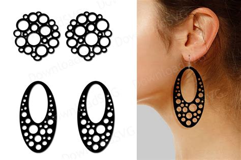 Template Earring Svg