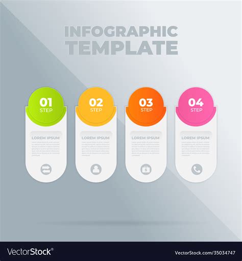 Infographic Design Template With Options Or Steps Vector Image