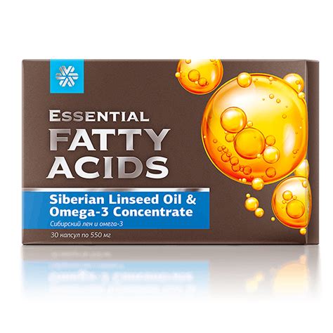 Сибирский лен и омега-3 - Essential Fatty Acids – купить по выгодной ...