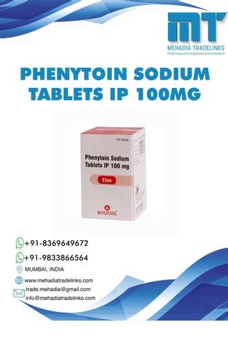 Phenytoin Sodium 100 Mg Tablets At Rs 100 Box Epsolin In Mumbai ID