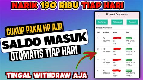 Terbukti Membayar Withdraw Ribu Tiap Hari Di Website Penghasil