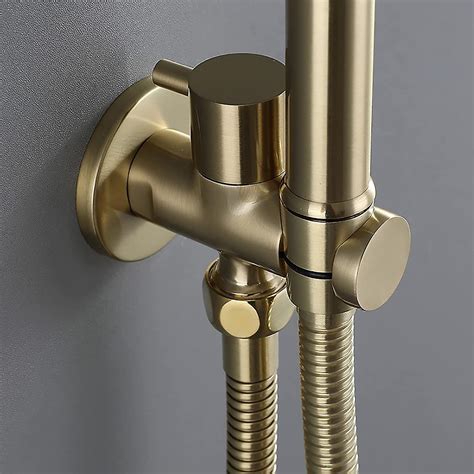 Couleur Orhand Held Bidet Sprayer For Toilet Brushed Gold Brass Toilet