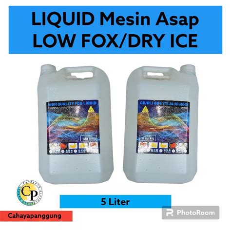 Jual Liquid Atau Cairan Mesin Asap Low Fog Dry Ice 5 Liter Shopee