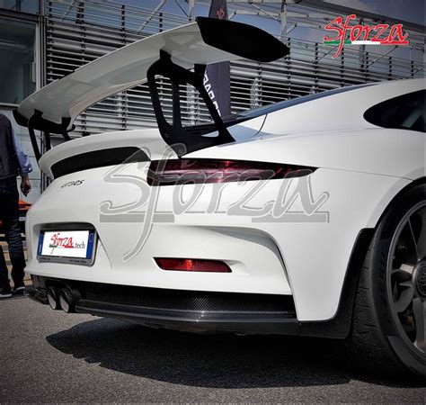 Best Exhaust Sforza Porsche 911 991 1 GT3 RS Carbon Rear Bumper Lower