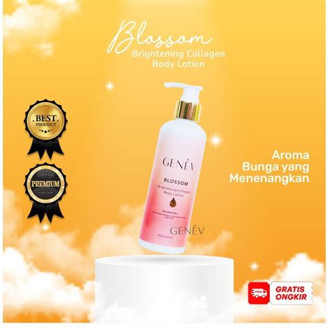 Jual Genev Brightening Collagen Body Lotion Blossom Body Lotion Pemutih