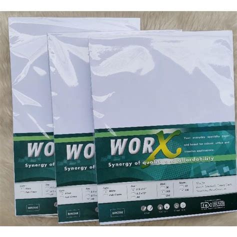 Worx Specialty Paper 200gsm90gsm White Pale Cream 100 Sheets