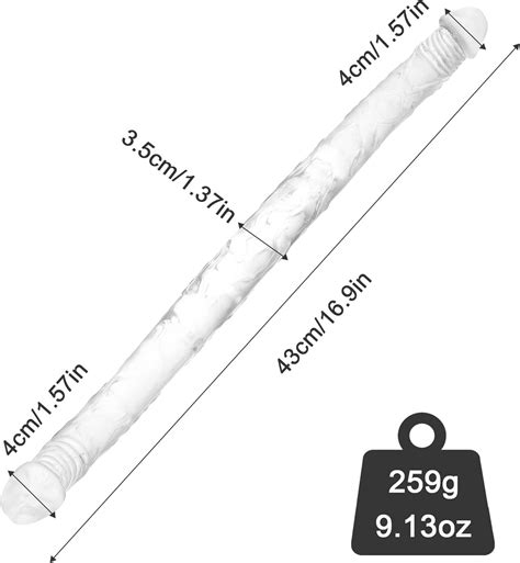 43cm Doppeldildo Crystal Jelly Realistischer Anal Langer Dildo Penis ...