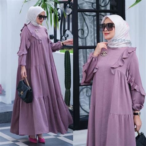 Jual JIHANA DRESS CRINKLE PREMIUM DRESS KONDANGAN WANITA TERBARU 2022