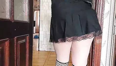 Party Mini Dress Sissy White Body Big Ass Big Butt Booty Crossdresser